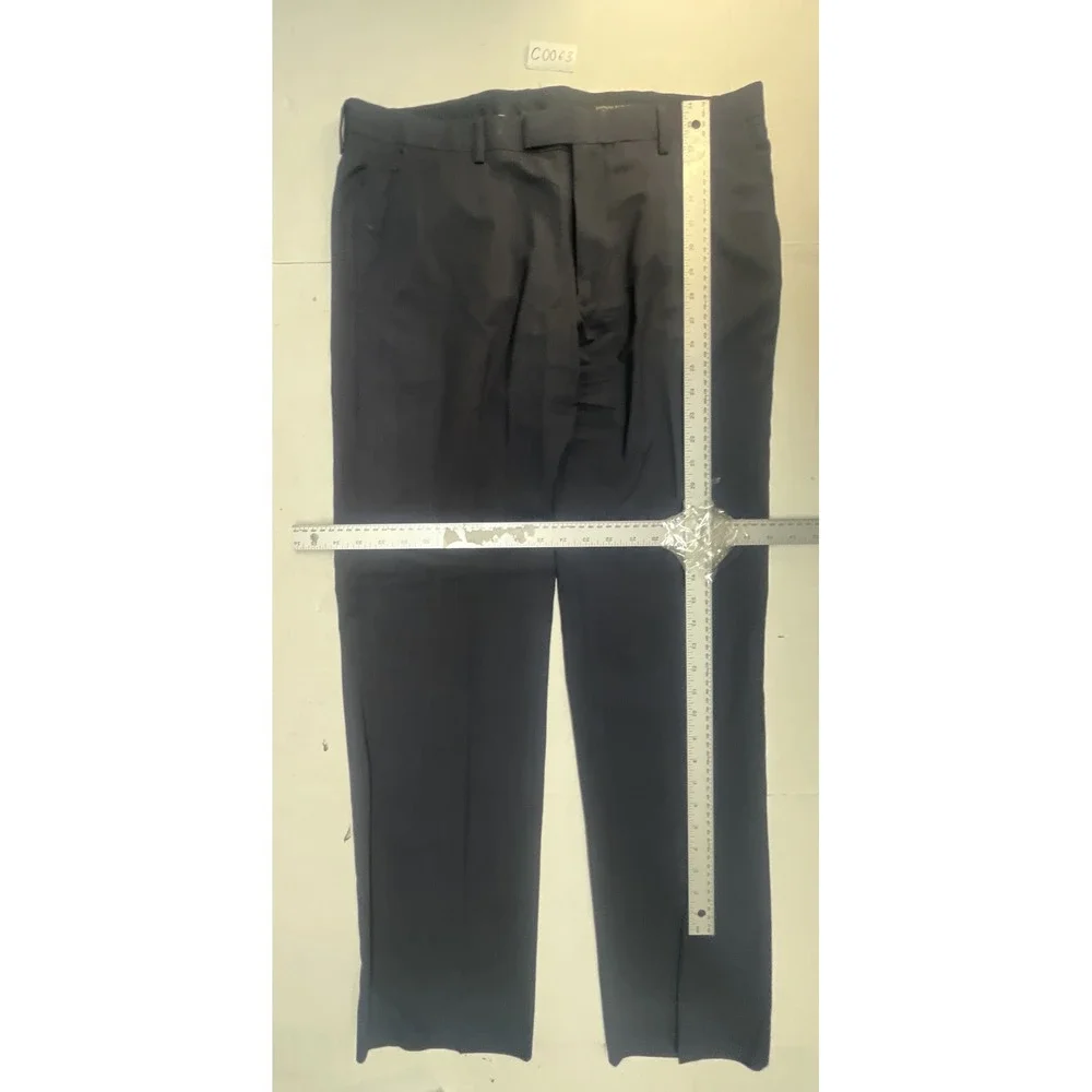 Banana Republic Mens Tailored Slim Fit Navy Blue 100% Wool Dress‎ Pants 34x34